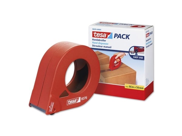 Tapedispenser tesa® 6076 metal håndmodel til pakketape