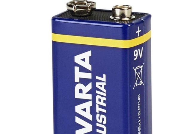 Varta Industrial - Batteri 9V - Alkalisk - 580 mAh