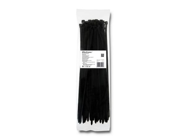 Qoltec - Kaapelinjohtimet - 35 cm - lajitelma (pakkaus 50 kpl)