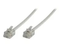MicroConnect Modular Straight - Telefonkabel - RJ-11 (6 pin) (hann) til RJ-11 (6 pin) (hann) - 5 m
