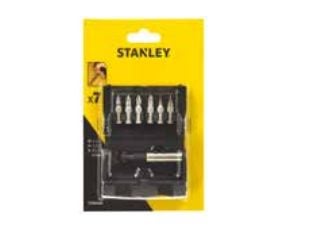 Stanley STA60480-XJ, 6 stykker, Flat, Philips, Pozidriv, PZ1/2, PH1/2, flat 4.5/6.5, Sekskantet