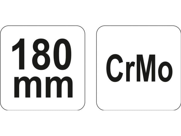 Yato YT-2450, Låsetang, Rød, Rustfritt stål, 180 mm, 396 g