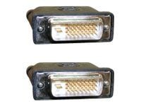 MicroConnect - DVI-kabel - dobbeltlenke - DVI-D (hann) til DVI-D (hann) - 2 m - formstøpt, tommelskruer - svart