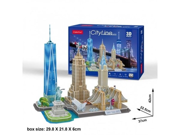 CUBIC FUN CITY LINE 306-20255 3D PALAPELI - NEW YORK