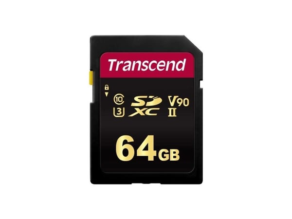 Transcend 700S - Flash-minneskort - 64 GB - Video Class V90 / UHS-II U3 / Class10 - SDXC UHS-II