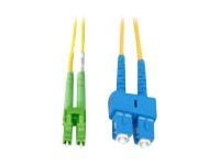 MicroConnect - Nettverkskabel - SC/APC-enkeltmodus (hann) til LC/UPC-enkeltmodus (hann) - 3 m - fiberoptisk - 9 / 125 micron - OS1 - gul