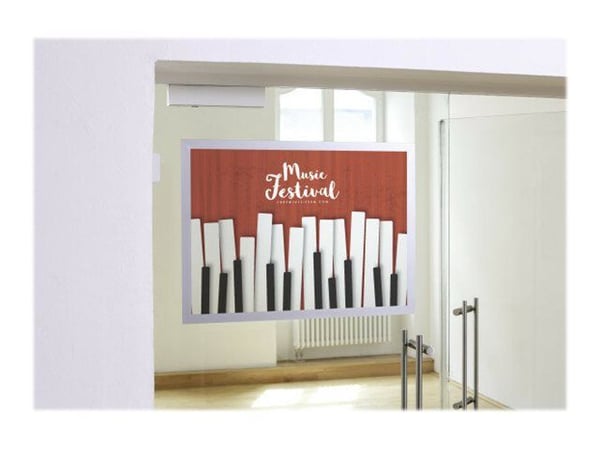 DURABLE DURAFRAME POSTER - Dokumentholder - for A2 - dobbeltsidet - sølv