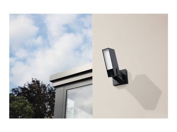 Netatmo Presence, IP-turvakamera, Ulkona, Langaton, FCC and CE, Seinä, Musta