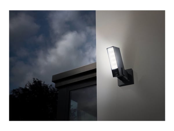 Netatmo Presence, IP-turvakamera, Ulkona, Langaton, FCC and CE, Seinä, Musta