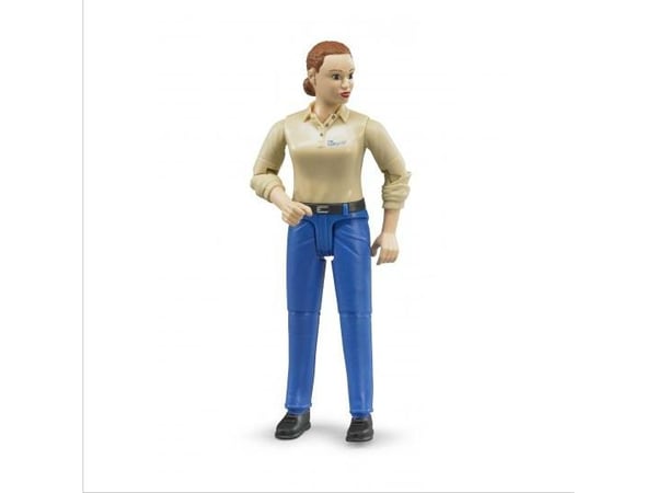 Bruder bWorld figur - Kvinne i blå jeans