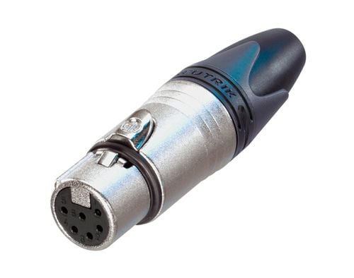 Neutrik NC6FXX, XLR, Svart, Sølv, Polyurethan, IP40, 50 V, 7,5 A