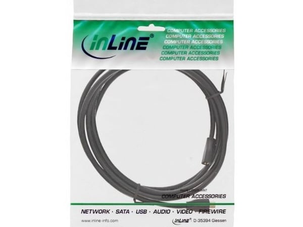 InLine 32720P, 2 m, Micro-USB B, Micro-USB B, USB 2.0, uros-/naarasliitin, musta