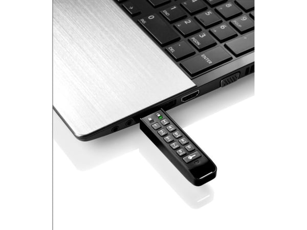 iStorage datAshur Personal2 - USB-flashstasjon - kryptert - 64 GB - USB 3.0