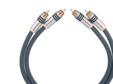 OEHLBACH NF 214 Master 70, 2 x RCA, Hankjønn, 2 x RCA, Hankjønn, 0,7 m, Sort, Antrasitt