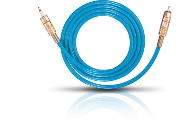 OEHLBACH 9058, 3.5mm, Hankjønn, RCA, Hankjønn, 5 m, Blå