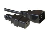 MicroConnect - Strømkabel - IEC 60320 C19 til IEC 60320 C20 - 2 m