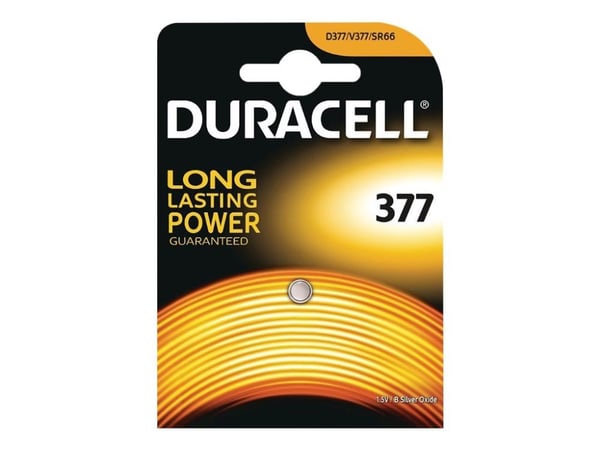 Duracell D 377 - Batteri SR66 - sølvoksid - 25 mAh