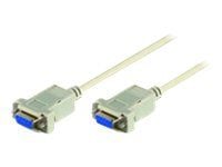 MicroConnect - Seriell kabel - DB-9 (hunn) til DB-9 (hunn) - 2 m