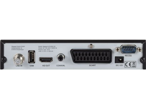 Megasat HD 6000 DS kabel Full-HD svart TV-box (0201123)