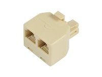 MicroConnect Y-ADAPTER - Verkonjakaja - RJ-11 (6-nastainen) (uros) RJ-11 (6-nastainen) (naaras) - RJ-11 (6-nastainen) (naaras)