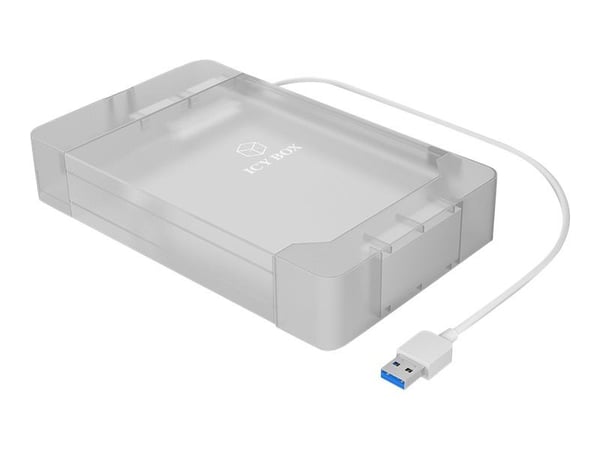 ICY BOX IB-AC705-6G - Förvaringslåda - 2,5 tum/3,5 tum delad - SATA 6Gb/s - USB 3.0 - vit