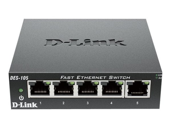 D-Link DES-105, Uhåndtert, L2, Full tosidig