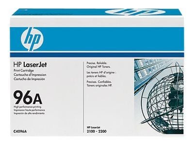 HP 96A - Svart - original - LaserJet - tonerpatron (C4096A) - for LaserJet 2100, 2200