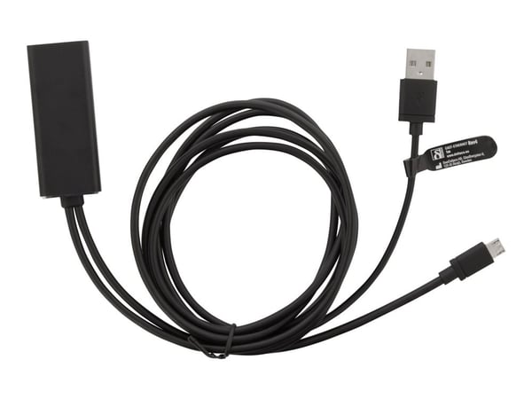 DELTACO CAST-ETHERNET - Nettverksadapter - USB - 10/100 Ethernet x 1 - svart - for Google Chromecast