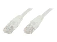 MicroConnect - Nettverkskabel - RJ-45 (hann) til RJ-45 (hann) - 0,3 m - UTP - CAT 6 - halogenfri - hvit