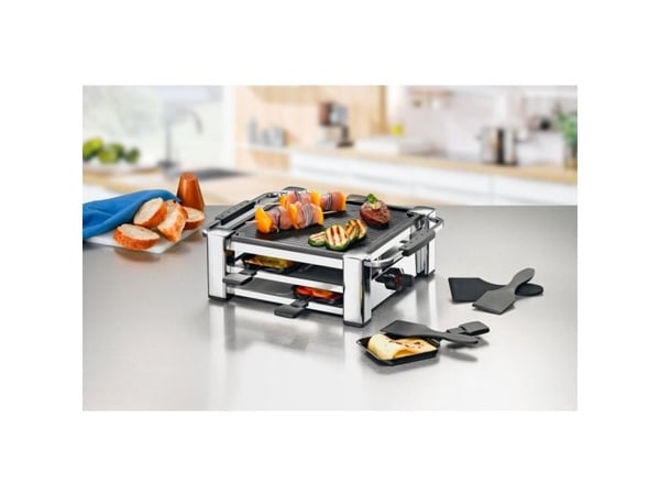 Rommelsbacher RCC 1000 Fashion - Raclette/grill - 1 kW - krom