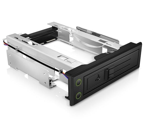 ICY BOX IB-166SSK-B - Mobilt lagringsstativ - 3,5" - svart