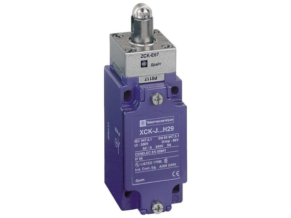 Schneider Electric XCKJ167H29, Ledningsført, Zamak, IP66, Blå, CCC CSA UL, 40 mm