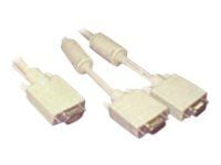 MicroConnect VGA Y-kabel HD15 M-2xF 0,30 m (MONG2H)