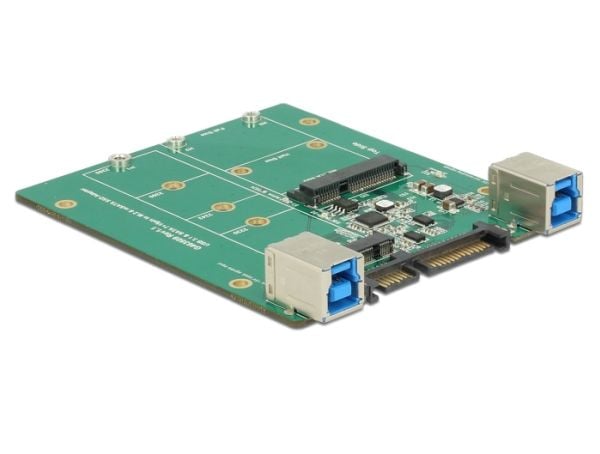 DeLOCK 62732, SATA, M.2, mSATA, Musta, Vihreä, 85 mm, 100 mm, 15 mm