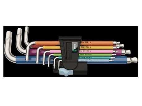 Wera 3950/9 Hex-Plus - L-nøkkelsett - 9 deler - inn holder