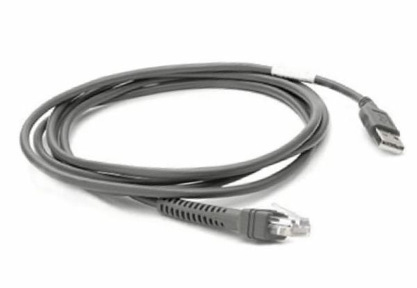 Zebra - Datakabel - RJ-50 (hann) til USB (hann) - 2.1 m - for Zebra DS2208, DS2278, DS8108, DS8108-DL, DS8108-HC, DS8108-SR, DS8178, DS8178-HC