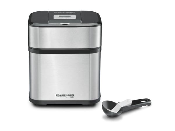 Rommelsbacher IM 12 - Iskremmaskin - 1.5 liter - 12 W - rustfritt stål / svart