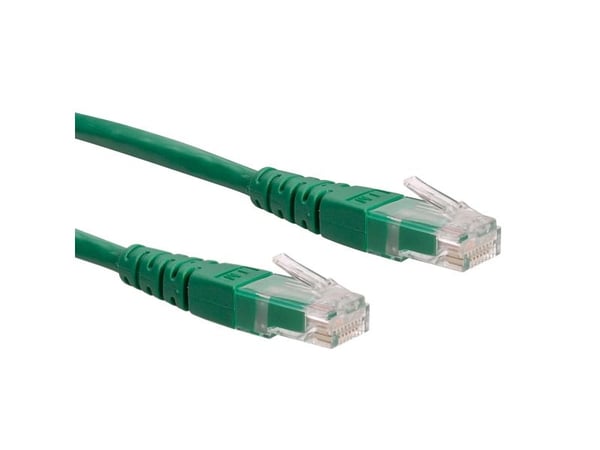 ROLINE 1.0m Cat6 UTP, 1 m, Cat6, U/UTP (UTP), RJ-45, RJ-45, Grønn