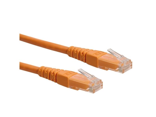 ROLINE 1.0m Cat6 UTP, 1 m, Cat6, U/UTP (UTP), RJ-45, RJ-45, Oransje