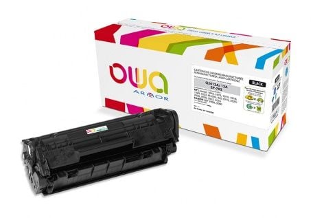 OWA - Svart - kompatibel - gjenfabrikert - tonerpatron (alternativ for: HP Q2612A) - for HP LaserJet 1010, 1012, 1015, 1018, 1020, 1022, 3015, 3020...