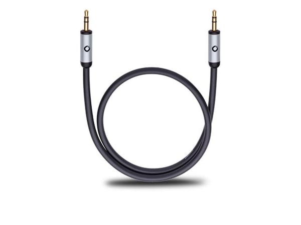 OEHLBACH i-Connect J-35 300, 3 m, 3.5mm, 3.5mm, Svart, Sølv