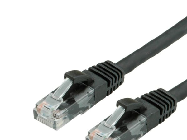 VALUE 21.99.1035, 1 m, Cat6, U/UTP (UTP), RJ-45, RJ-45, Sort