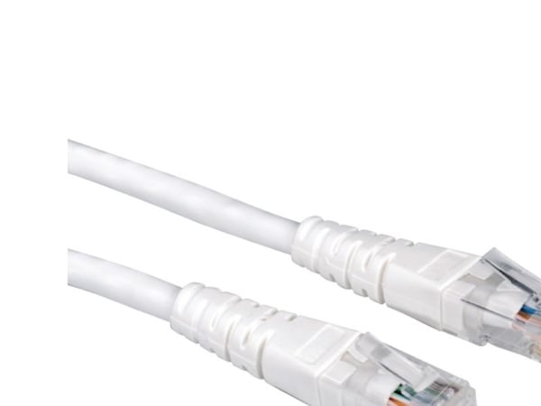 Verdi UTP Patch Cord, Cat.6, hvit 10 m, Hvid, 100 ohm (O), 1 cm
