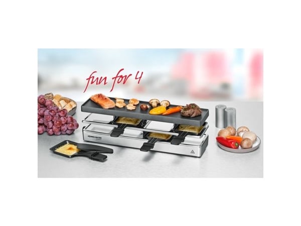 Rommelsbacher RC 800, 4 person(er), Aluminium, 1 zone(s), Svart, Sølv, Rektangulær, Status