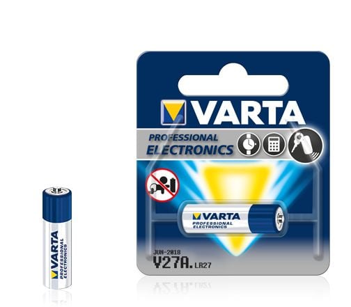 Varta V27A, Engangsbatteri, LR27A, Alkalinsk, 12 V, 1 stykker, 19 mAh