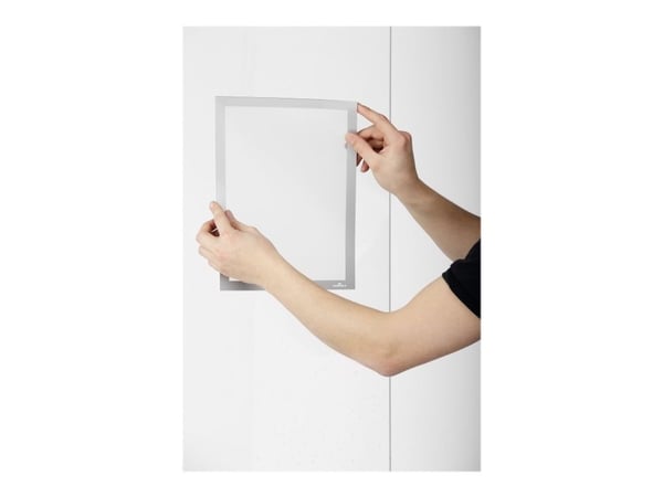 DURABLE DURAFRAME SUN - Dokumentholder - for A4 - dobbeltsidet - sølv (en pakke 2)