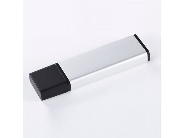 xlyne ALU, 2 GB, USB A-tyyppi, 2.0, Suojus, 7 g, Musta, Hopea
