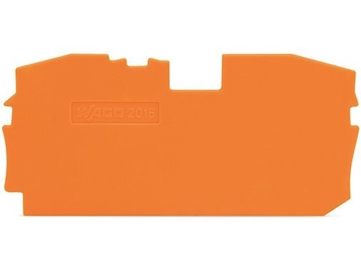 WAGO Inner end plate orange 36.5x73mm - 2016-1292