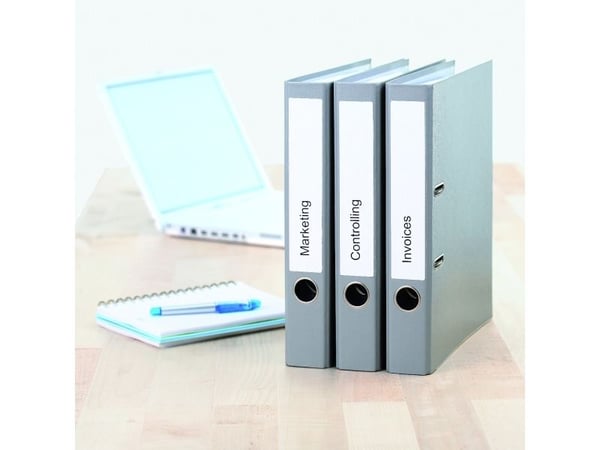 HERMA Special - Papir - matt - permanent selv-adhesiv - hvit - 192 x 34 mm 800 etikett(er) (100 ark x 8) opake arkivmappeetiketter