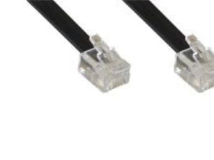 InLine 18845, 5 m, RJ12, RJ12, Sort, Hankjønn, Hankjønn